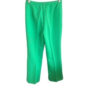 Vintage 70s Women’s Polyester Pants Green Size 12 Retro Mid Century Mod